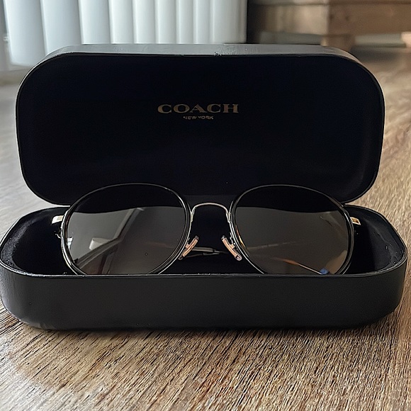 Coach Accessories - Coach Sunglasses HC7129 Shiny Light Gold